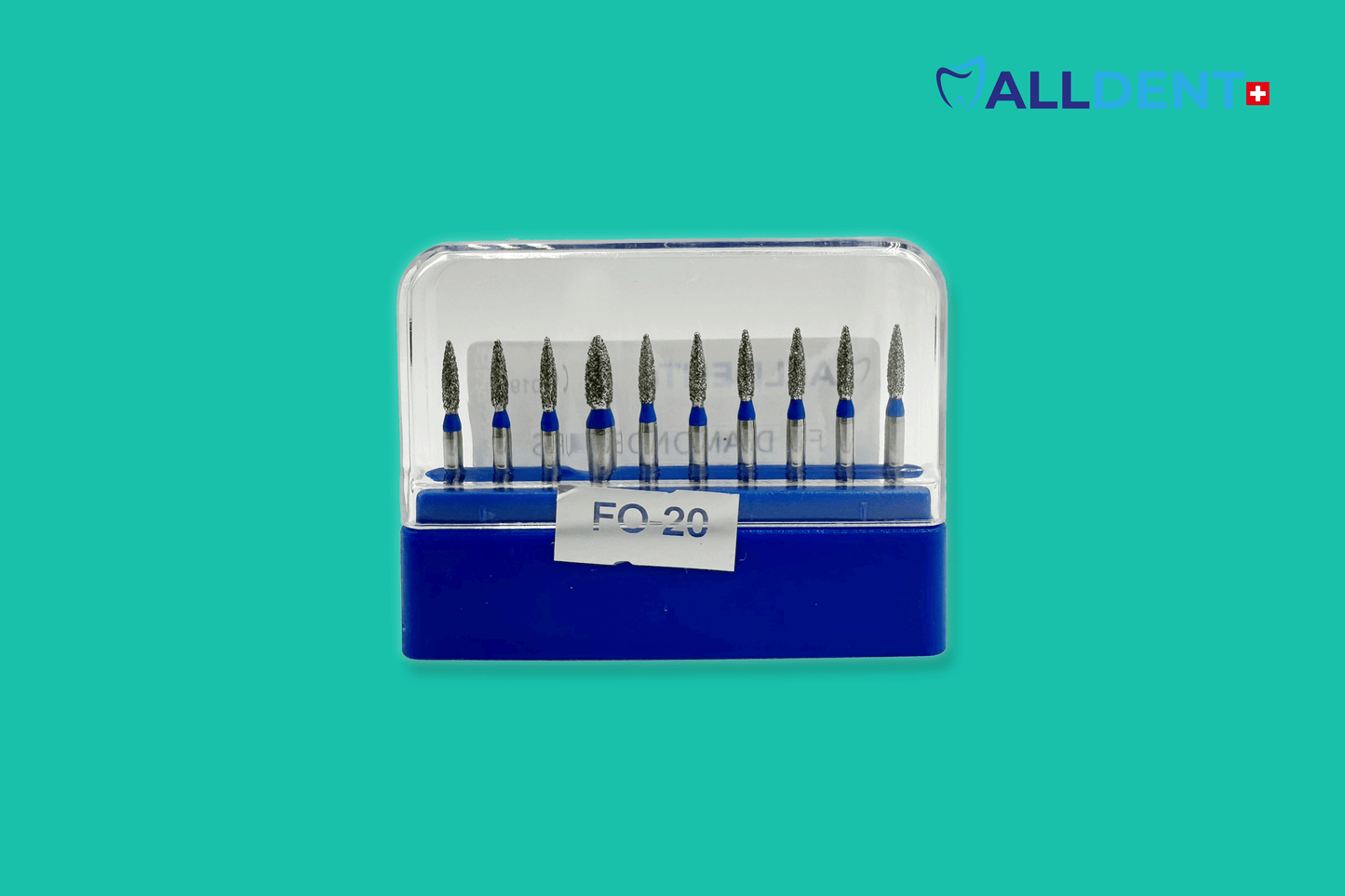 Têtes de forage Alldent FO-20 cylindre/flamme petite