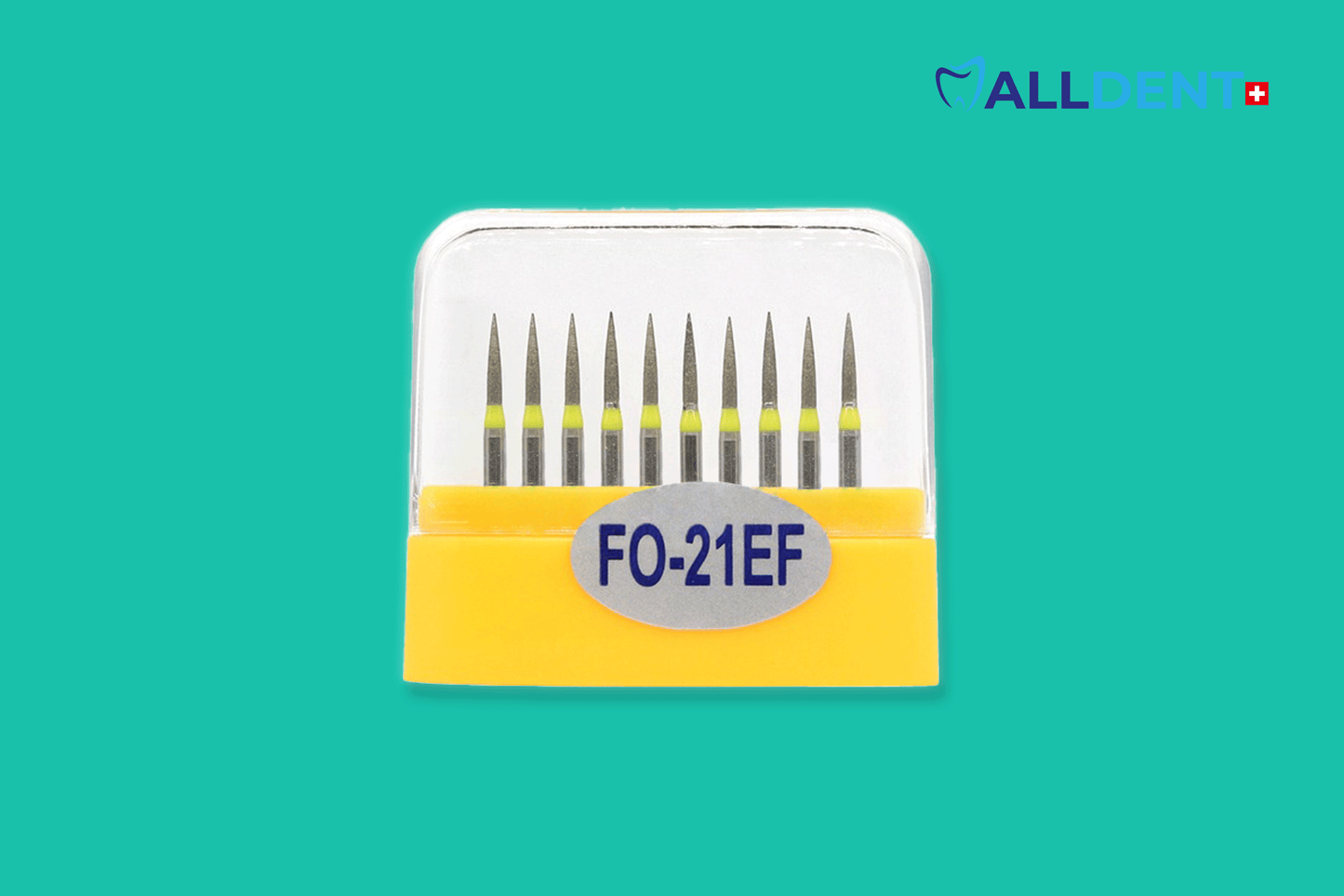 Alldent drilling heads FO-21EF flame short