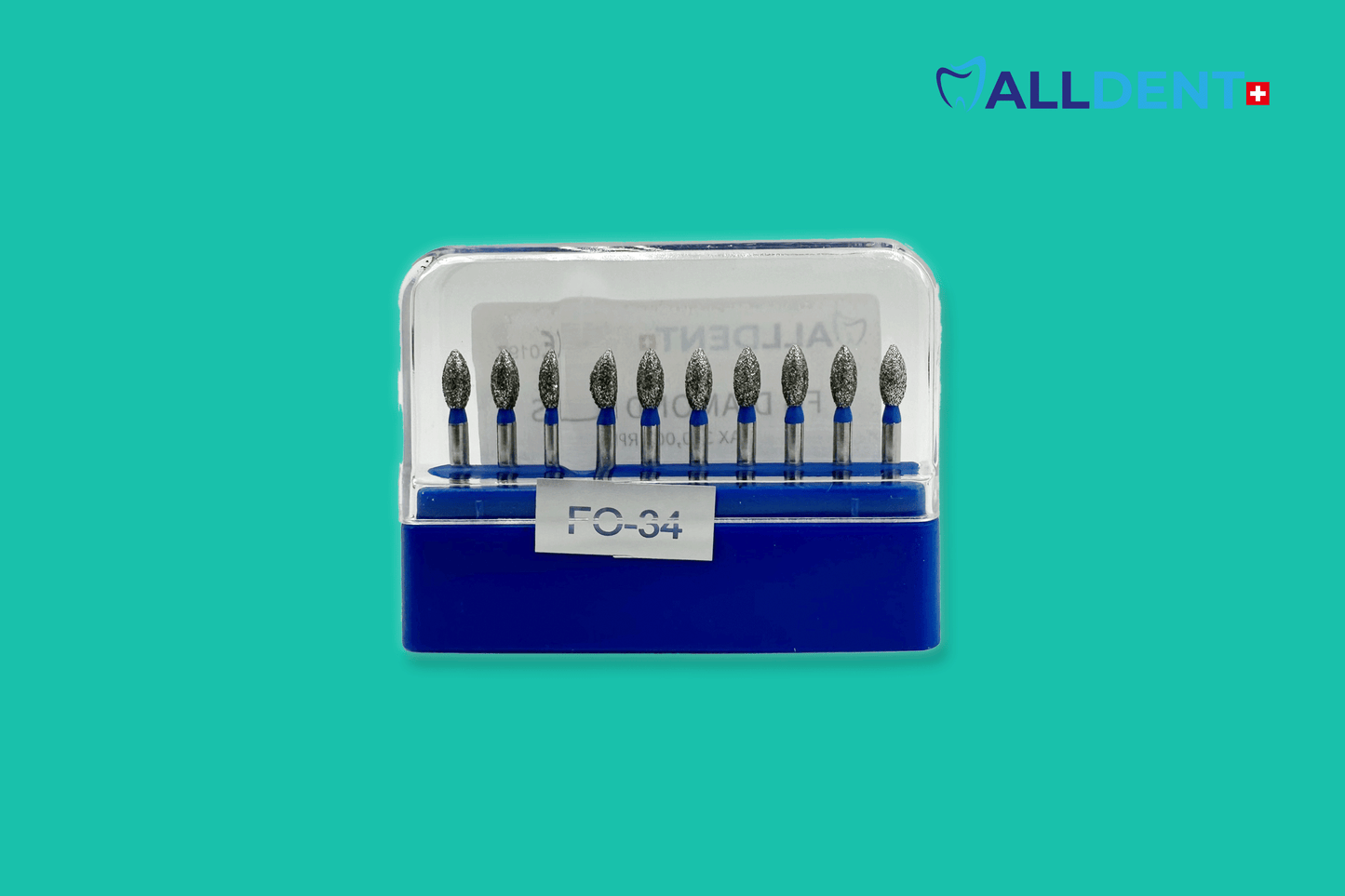 Têtes de forage Alldent FO-34 bourgeon moyen