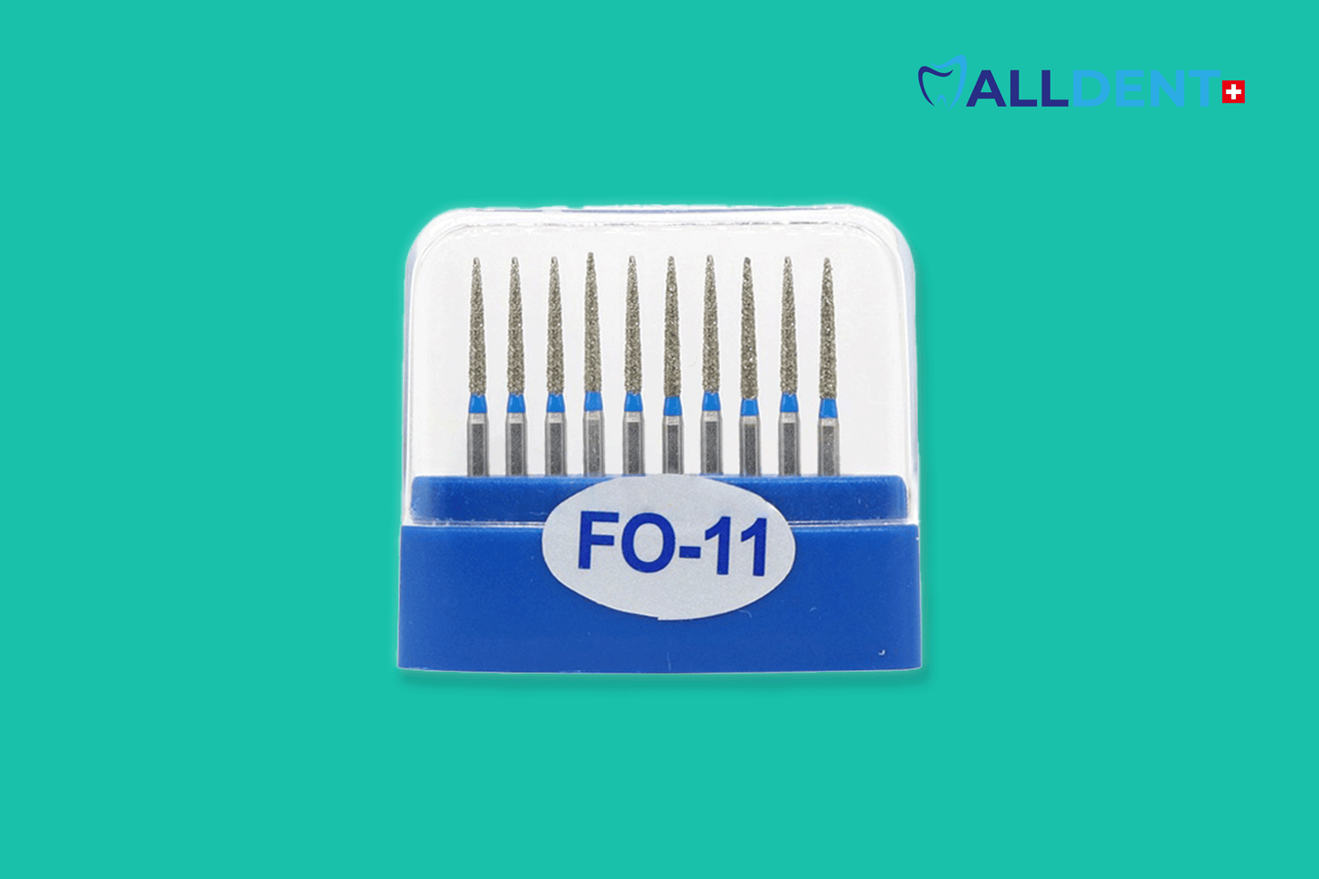 Têtes de forage Alldent FO-11 flamme extra étroite/longue