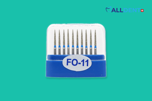 Têtes de forage Alldent FO-11 flamme extra étroite/longue