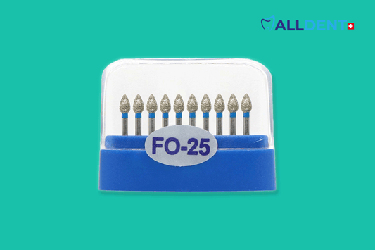Têtes de forage Alldent FO-25 bourgeon moyen