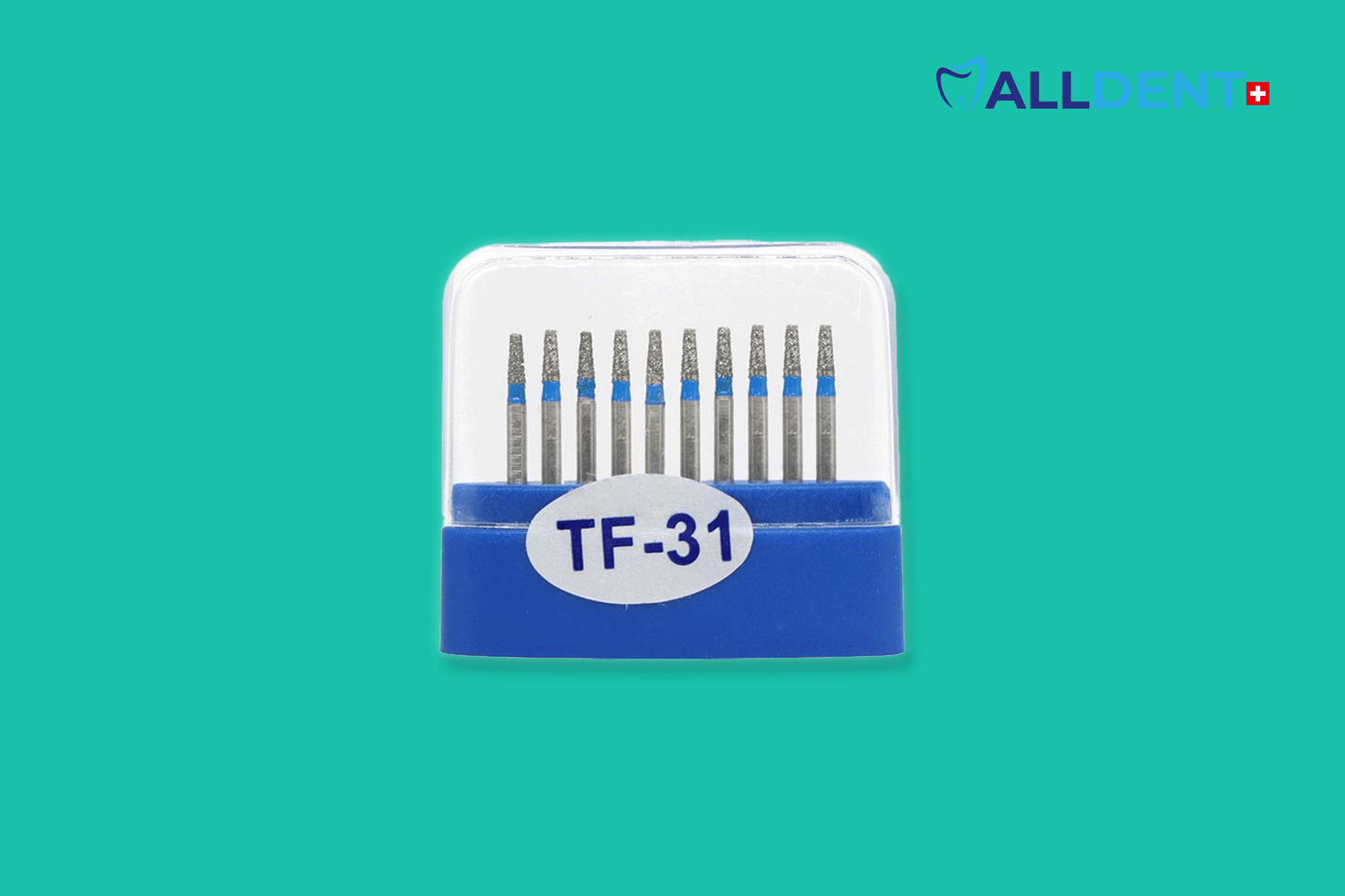 Têtes de forage Alldent TF-31 cône plat extra petit