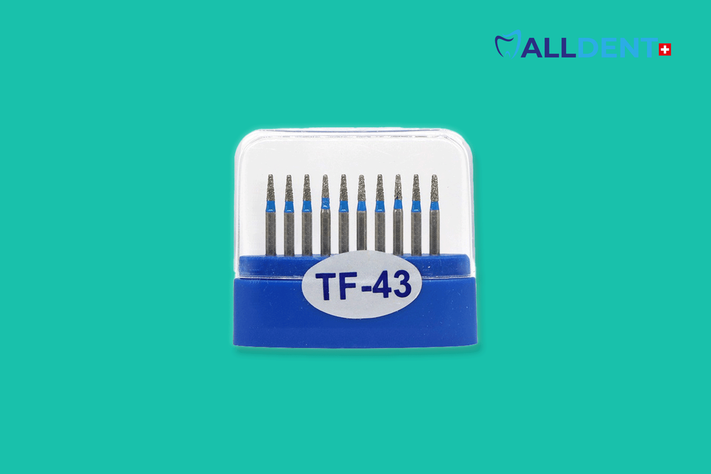 Têtes de forage Alldent TF-43 cône rond extra petit